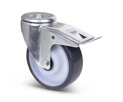Polyurethan-Lenkrolle mit Bremse 160 mm - 300 kg