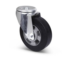Elastische Gummi-Lenkrolle 160 mm - 300 kg
