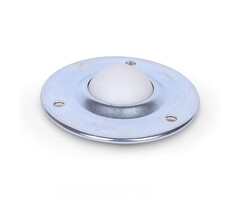 Kugelrolle 40 mm - Stahlblech-Gehäuse und Kunststoffkugel - 110 kg