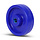 Polyamidrad 100 mm - Edelstahl-Rollenlager 12 mm - 175 kg