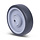 Thermoplastisches Gummirad 125 mm - Kugellager 10 mm - 135 kg