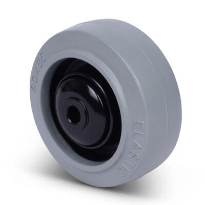 Elastisches Gummirad 80 mm - Kugellager 8 mm - 110 kg