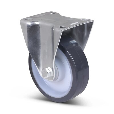 Polyurethan-Bockrolle 125 mm - Kugellager - 200 kg