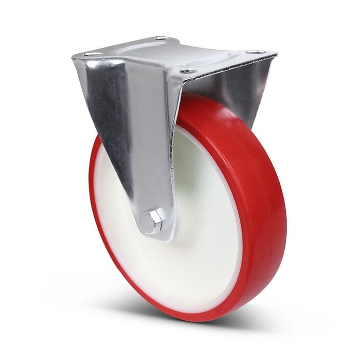 Polyurethan-Bockrolle 200 mm - Rollenlager - 400 kg