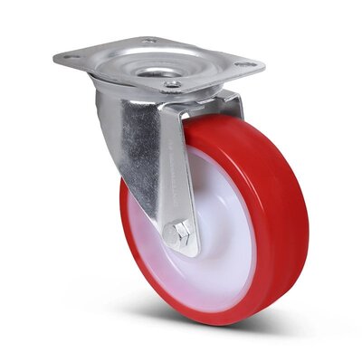 Polyurethan-Lenkrolle 160 mm - Rollenlager - 300 kg