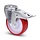 Polyurethan-Lenkrolle mit Bremse 160 mm - Rollenlager - 300 kg