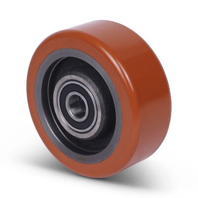 Polyurethanrad 100 mm - Kugellager 15 mm - 250 kg