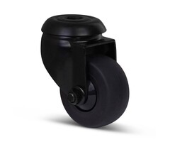 Schwarze Lenkrolle 50 mm - Kugellager - 50 kg