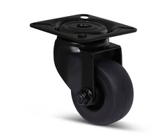 Schwarze Lenkrolle 50 mm - 50 kg