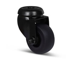 Schwarze Lenkrolle 50 mm - 50 kg