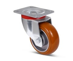 Ballige Polyurethan-Lenkrolle 100 mm - 270 kg