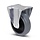 Elastische Gummi-Bockrolle 125 mm - Rollenlager - 220 kg