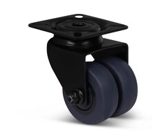 Schwarze Doppelrolle 50 mm - 80 kg