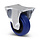 Blue Wheel Bockrolle mit verstärktem Gabel 100 mm - Rollenlager - 180 kg