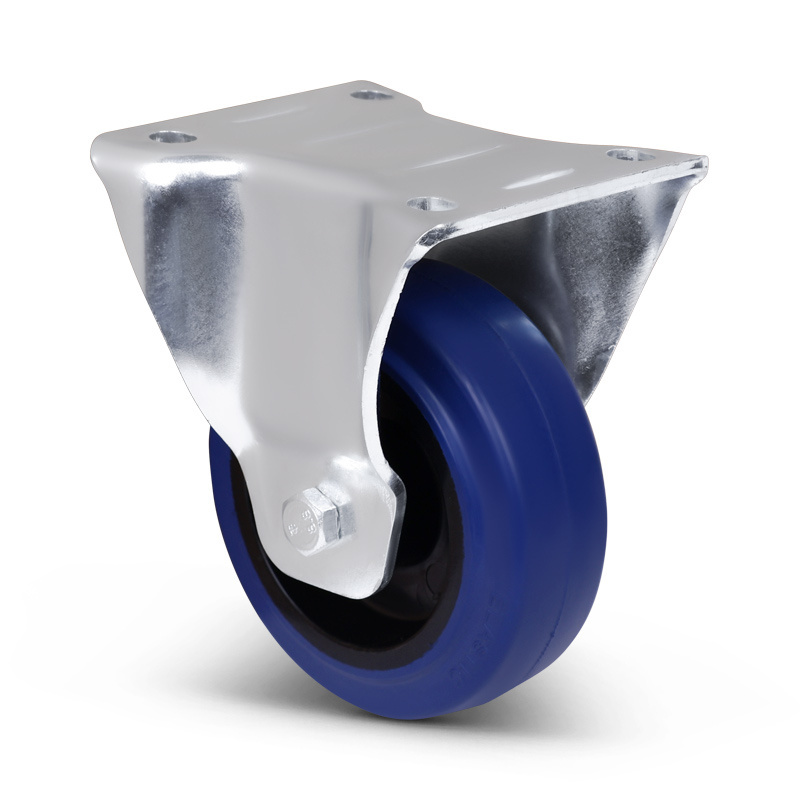 Blue Wheel Bockrolle mit verstärktem Gabel 100 mm - Rollenlager - 180 kg
