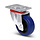 Blue Wheel Lenkrolle mit verstärktem Gabel 100 mm - Rollenlager - 180 kg