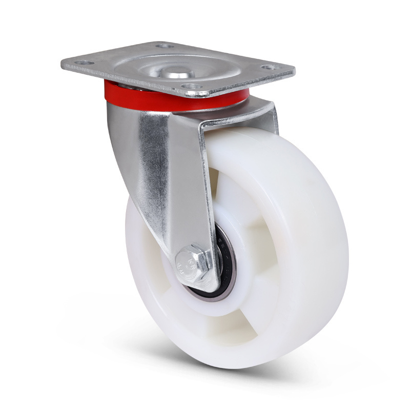 Polyamid-Schwerlast-Lenkrolle 125 mm - Kugellager - 350 kg