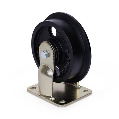 Bockrolle mit Flansch 150 mm – Grauguss – 1000 kg