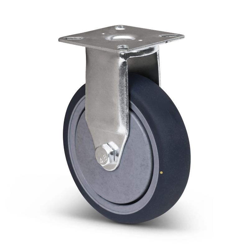 ESD-Gummi-Bockrolle 100 mm – 70 kg
