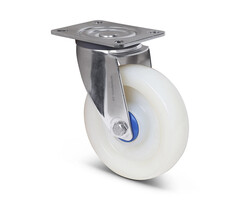 Edelstahl-Polyamid-Lenkrolle 100 mm – 180 kg