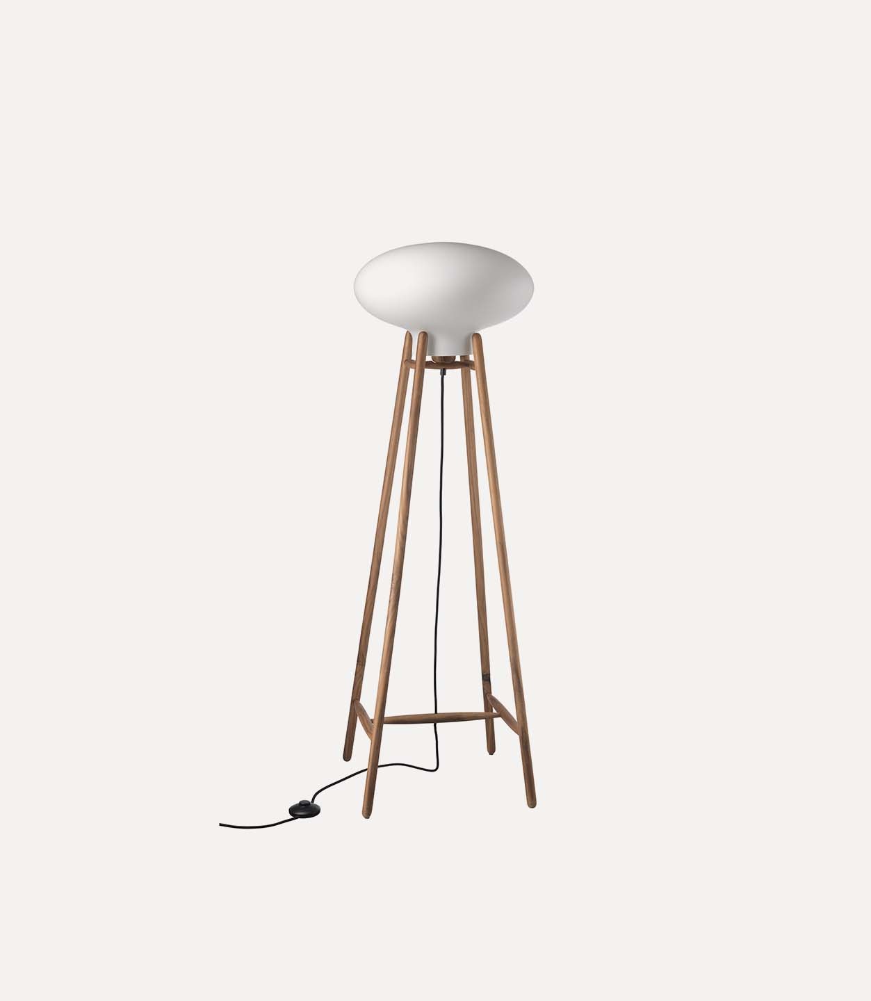 FDB Møbler Vloerlamp Walnoot