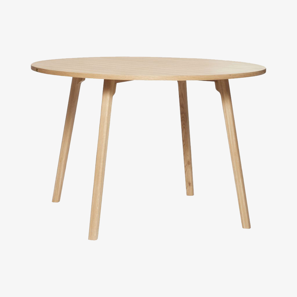 Hubsch Dining Table Oak Round 115 cm