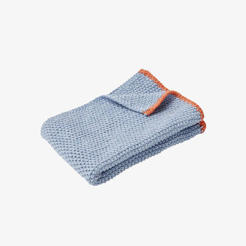 Hubsch Kitchen Towel Knitted Blue Orange