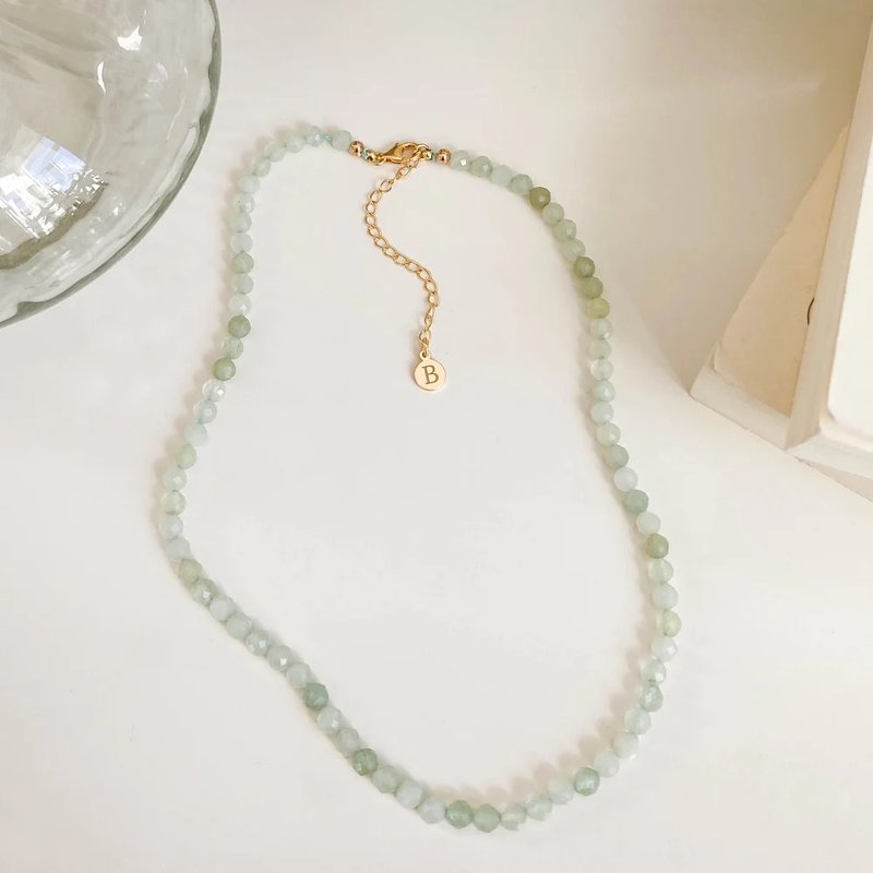 Brandlinger Necklace Jade Gold