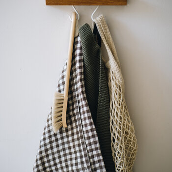 Linge Particulier Tea towel Linen Brown Gingham