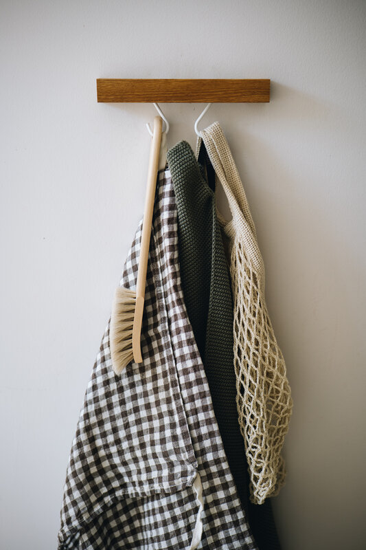 Linge Particulier Tea towel Linen Brown Gingham