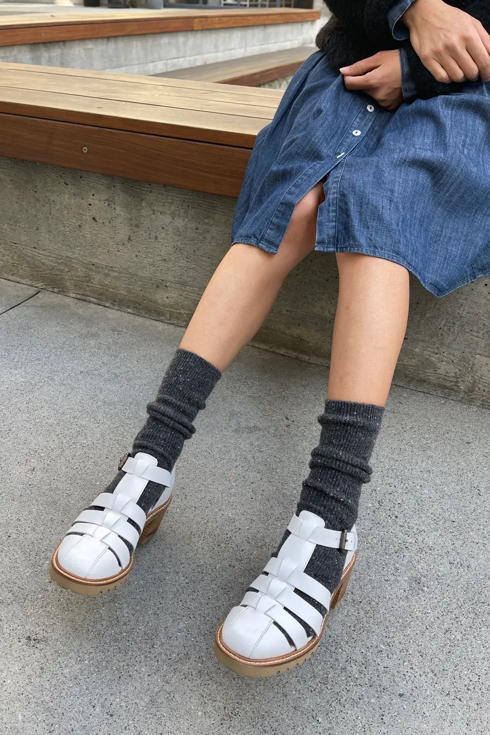 Le Bon Shoppe Snow Socks Charchoal