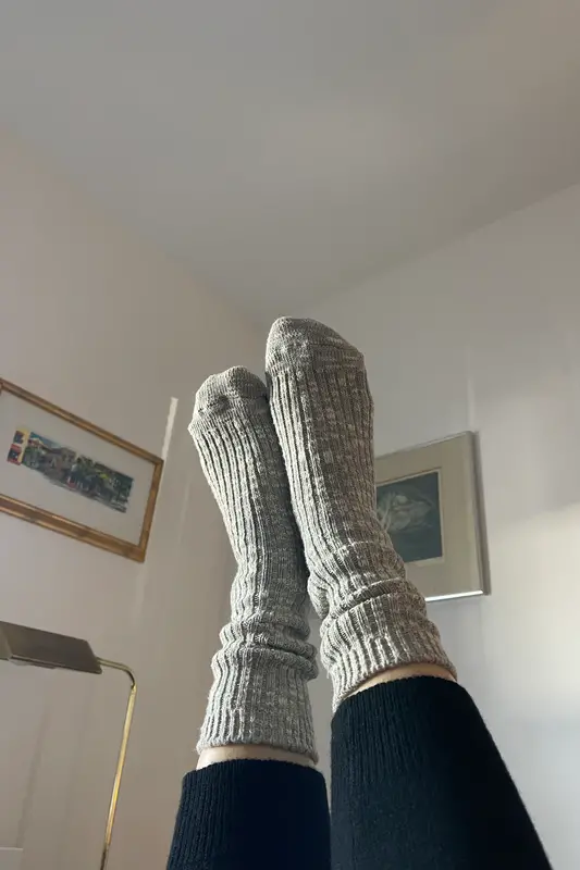 Le Bon Shoppe Cottage Socks Grey OS