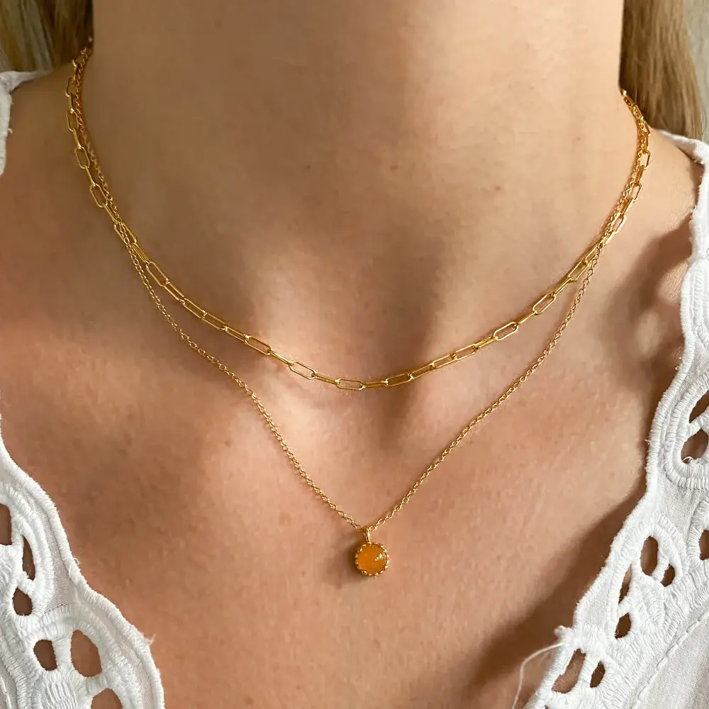 Brandlinger Necklace Topaas