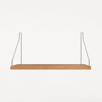 Frama Single Shelf Natural Oak Stainless Steel D20/W40