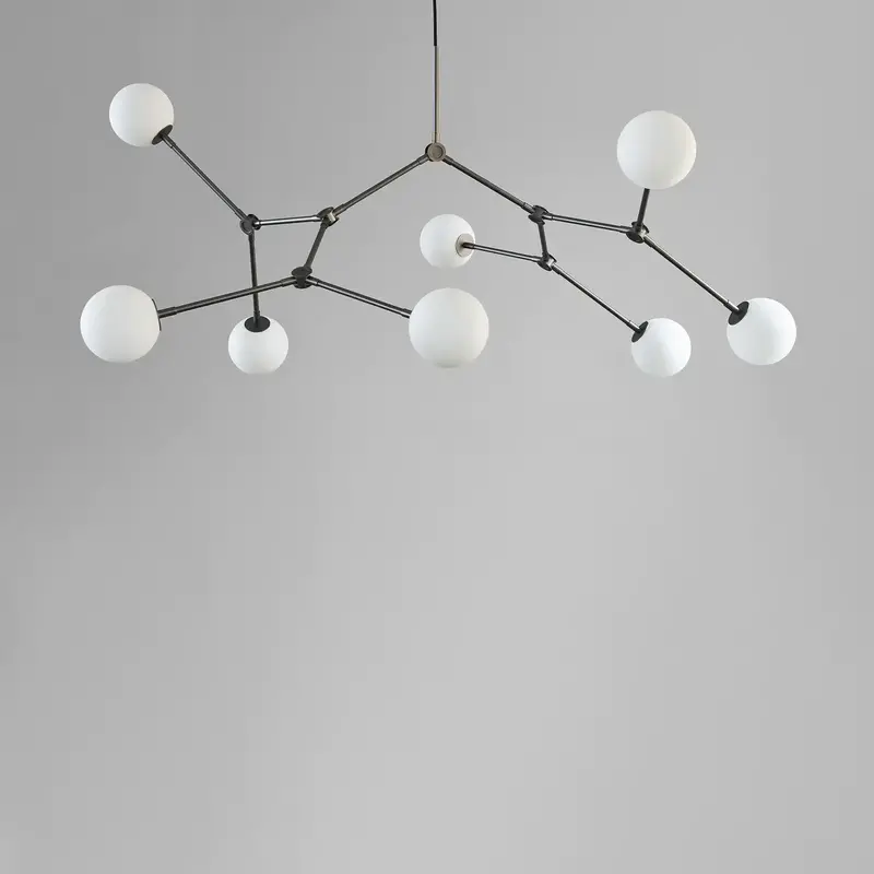 101 Copenhagen Drop Chandelier Grey Large