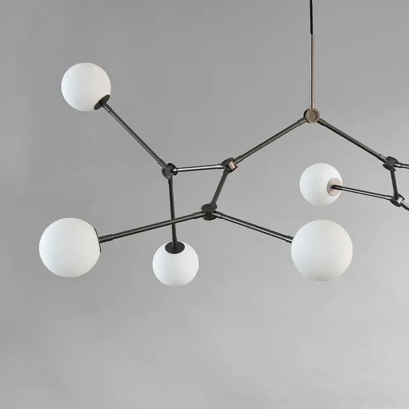 101 Copenhagen Drop Chandelier Grey Large