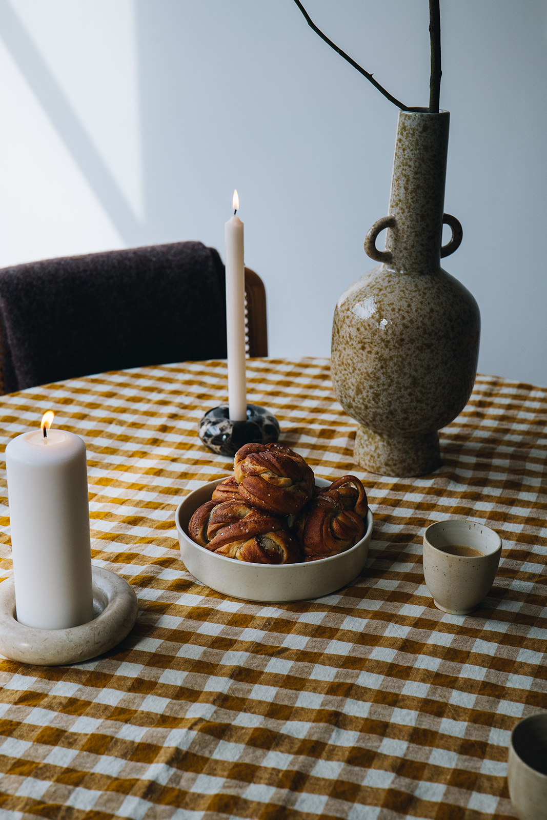 OYOY Candleholder Emperador Marble Small