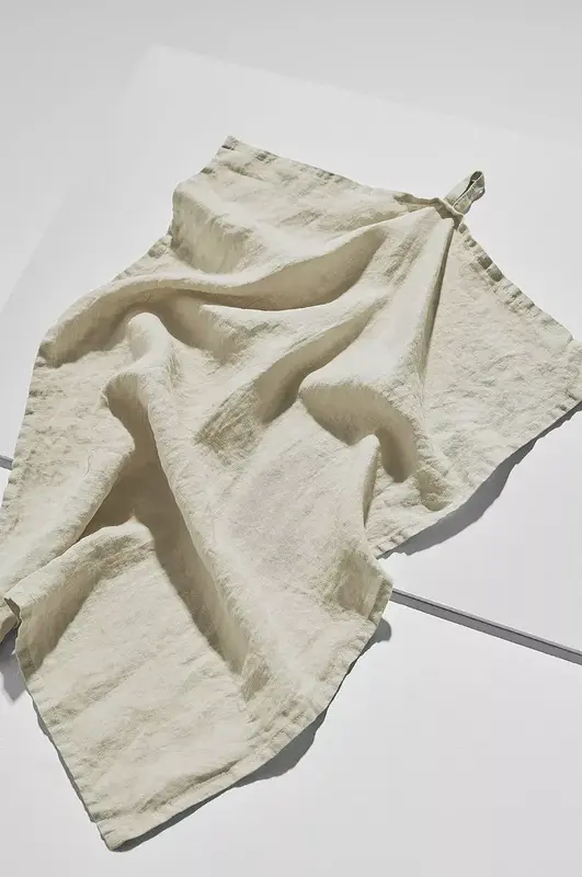 Pastill Tea Towel Linen Frank Green/Grey