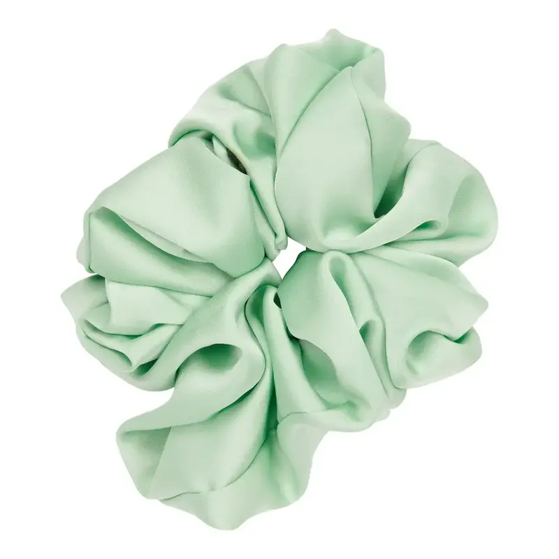 Pico Scrunchie Satin Extra Large Light Green