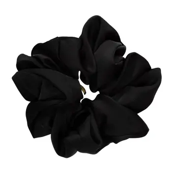 Pico Scrunchie Satin Extra Large Black