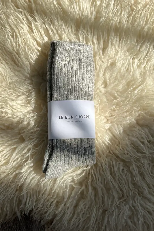 Le Bon Shoppe Cottage Socks Grey OS