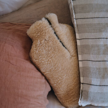 Shepard of Sweden Hot Water Bottle Case Sheep Chestnut