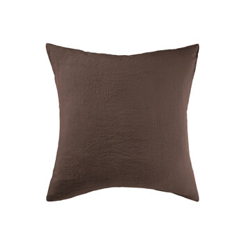 Linge Particulier Cushion Cover Linen Dark Brown 50x50