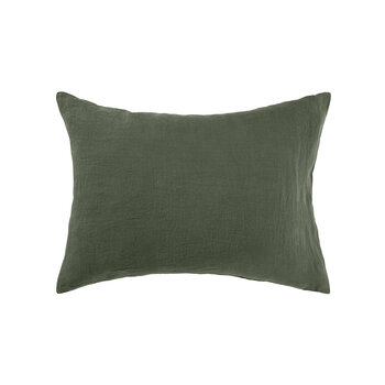 Linge Particulier Cushion Cover Linen Moss Green 40x60