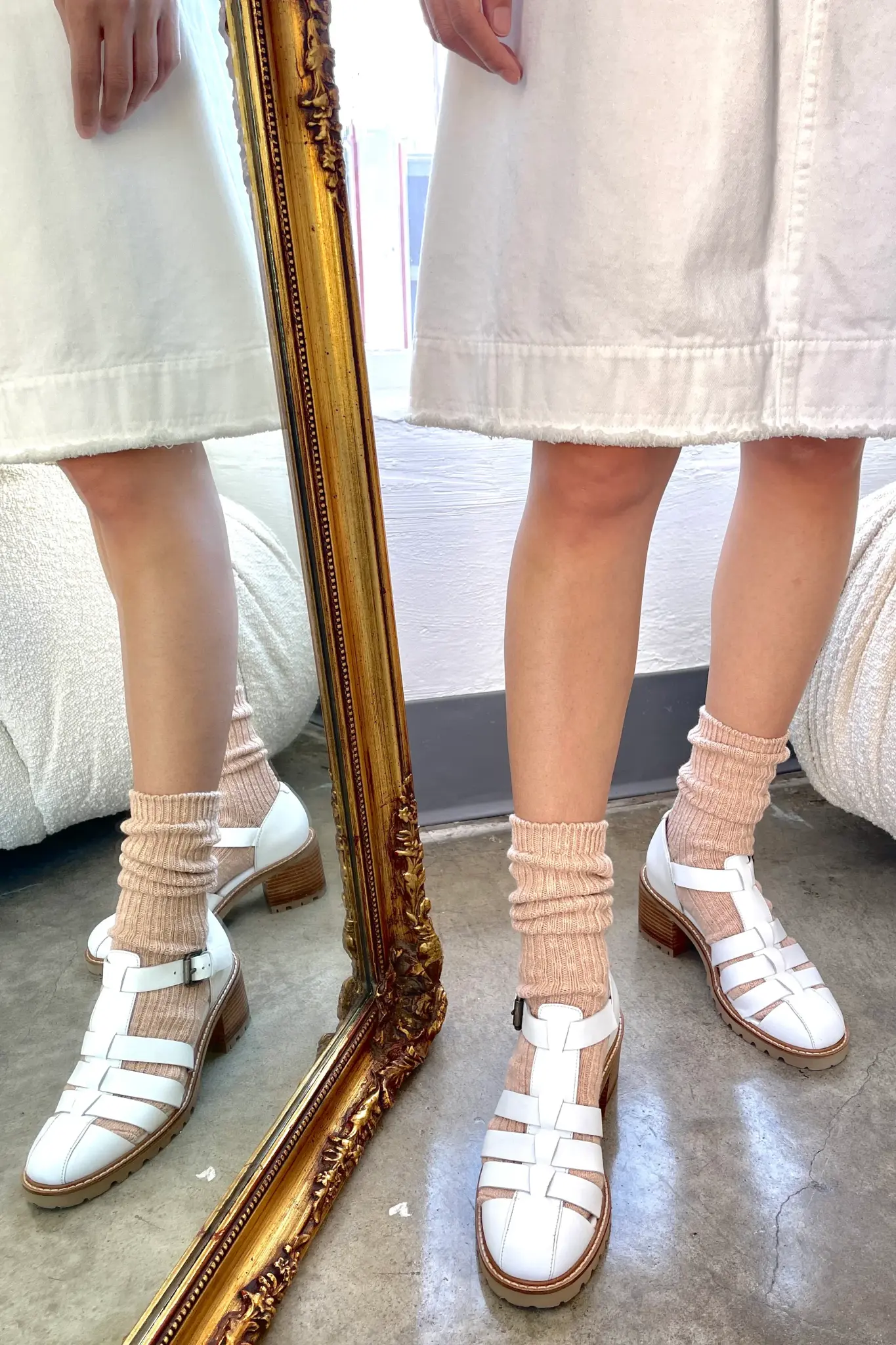 Le Bon Shoppe Cottage Socks Peachy