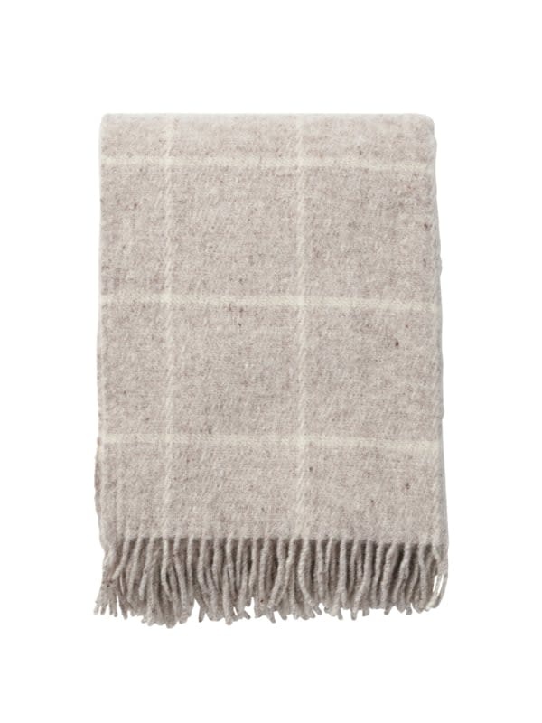 Klippan Plaid Vinga Beige 100% Lambswool