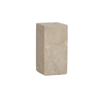 OYOY Candleholder Beige Marble Square High