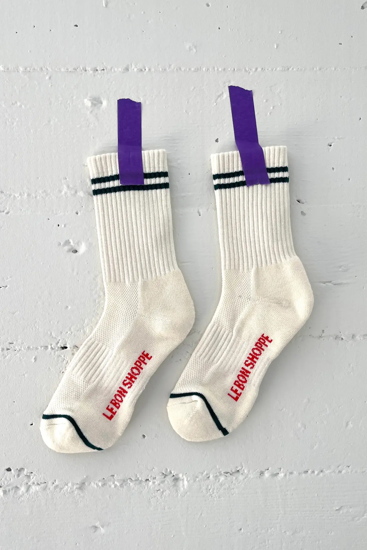 Le Bon Shoppe Boyfriend Socks Classic White OS