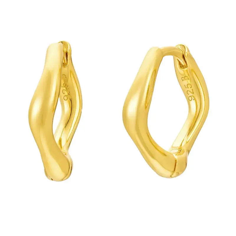 Brandlinger Earrings Gold Grenolble Large
