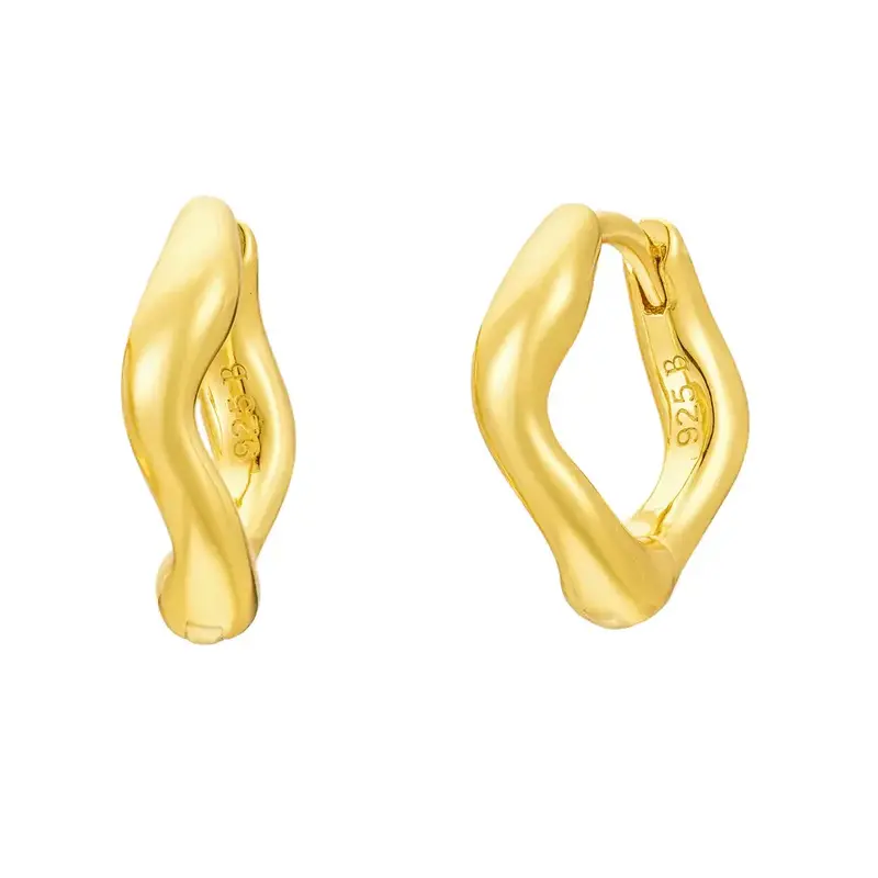 Brandlinger Earrings Gold Grenoble Small